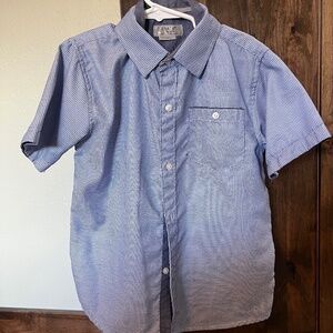 Blue dress shirt, boys size 6L.